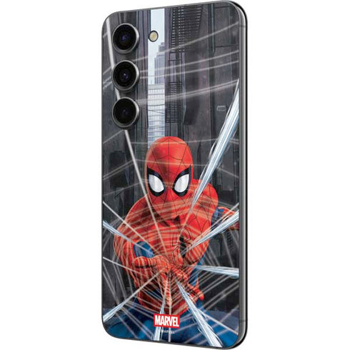 Marvel Spiderman Web Throw Galaxy S23 Skin