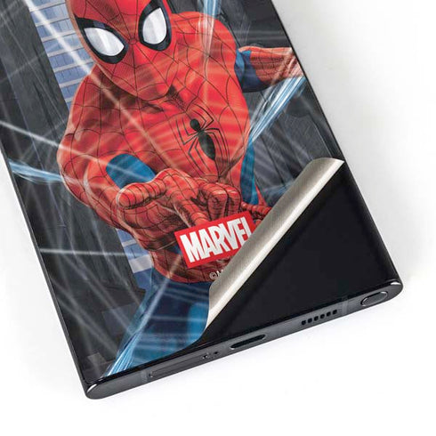 Marvel Spiderman Web Throw Galaxy S23 Ultra Skin