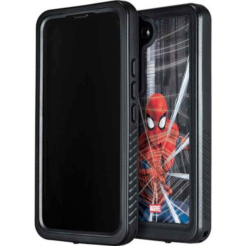Marvel Spiderman Web Throw Galaxy S23 Waterproof Case
