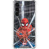 Marvel Spiderman Web Throw Galaxy S24 FE Clear Case