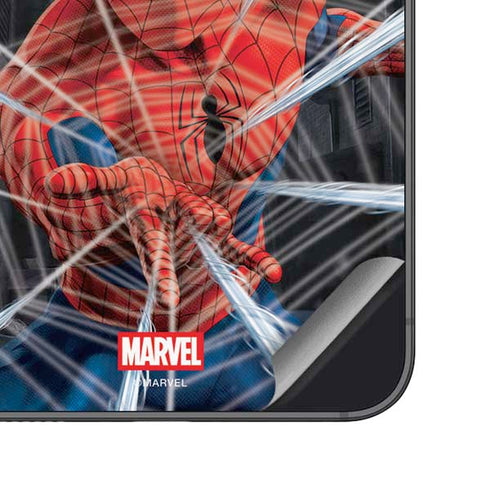 Marvel Spiderman Web Throw Galaxy S24 Plus Skin