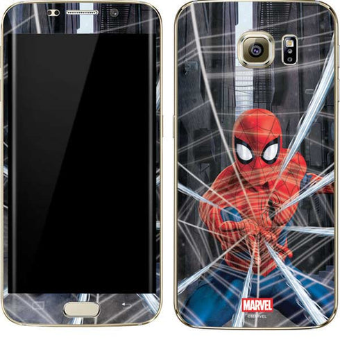 Marvel Spiderman Web Throw Galaxy S7 Edge Skin