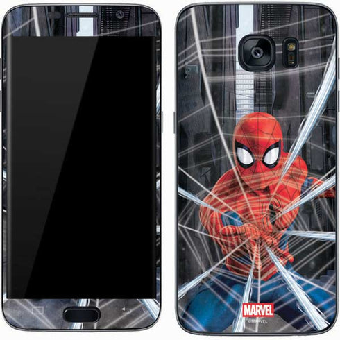Marvel Spiderman Web Throw Galaxy S7 Skin
