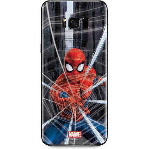 Marvel Spiderman Web Throw Galaxy S8 Plus Skin