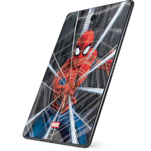 Marvel Spiderman Web Throw Samsung Galaxy Tab Skin