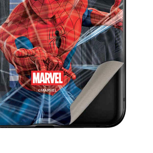Marvel Spiderman Web Throw Galaxy Z Flip Skin
