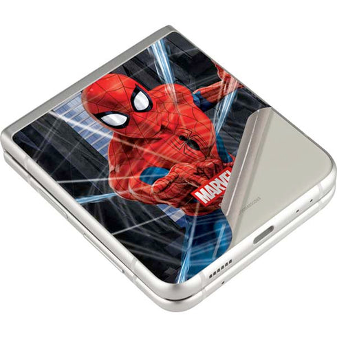 Marvel Spiderman Web Throw Galaxy Z Flip3 5G Skin