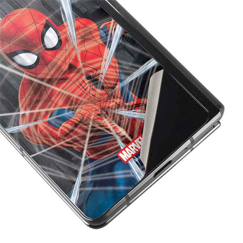 Marvel Spiderman Web Throw Galaxy Z Fold2 5G Skin