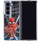 Marvel Spiderman Web Throw Galaxy Z Fold5 5G Clear Case