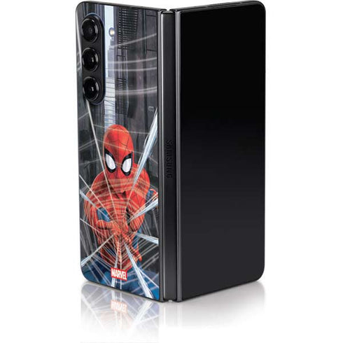 Marvel Spiderman Web Throw Galaxy Z Fold5 5G Skin