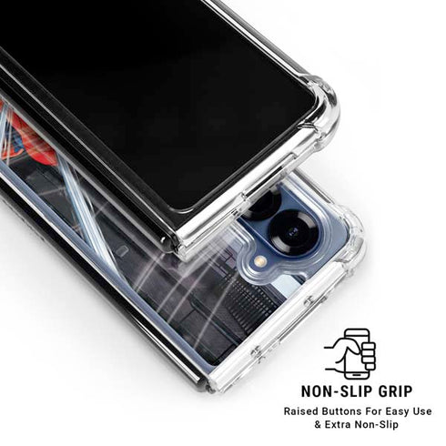 Marvel Spiderman Web Throw Galaxy Z Fold6 Clear Case