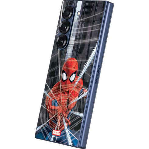 Marvel Spiderman Web Throw Galaxy Z Fold6 Skin