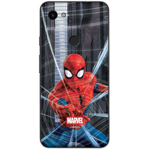 Marvel Spiderman Web Throw Google Pixel 3a Skin