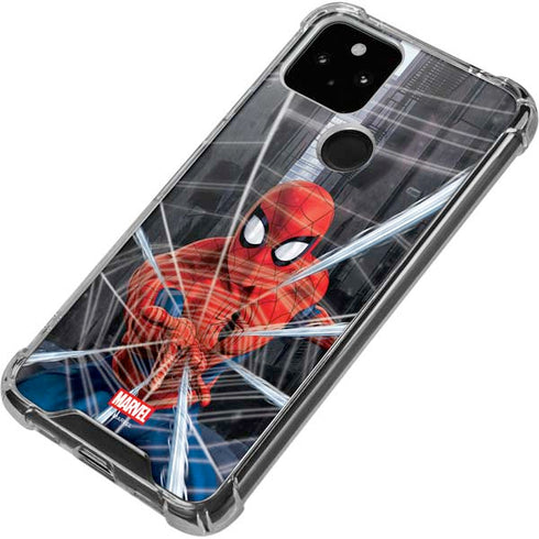 Marvel Spiderman Web Throw Google Pixel 5a 5G Clear Case