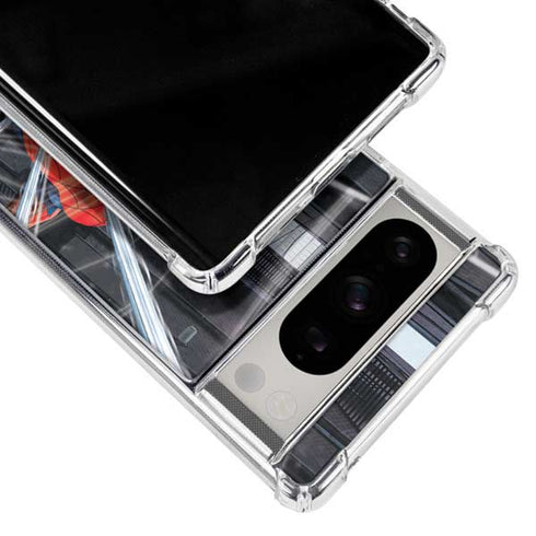 Marvel Spiderman Web Throw Google Pixel 8 Pro Clear Case