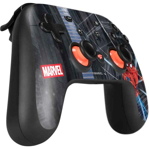 Marvel Spiderman Web Throw Google Stadia Controller Skin