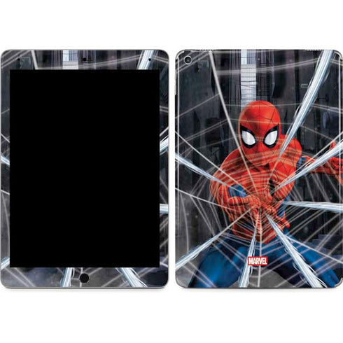 Marvel Spiderman Web Throw iPad Skins