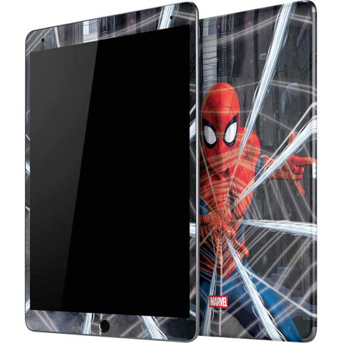Marvel Spiderman Web Throw iPad Skins