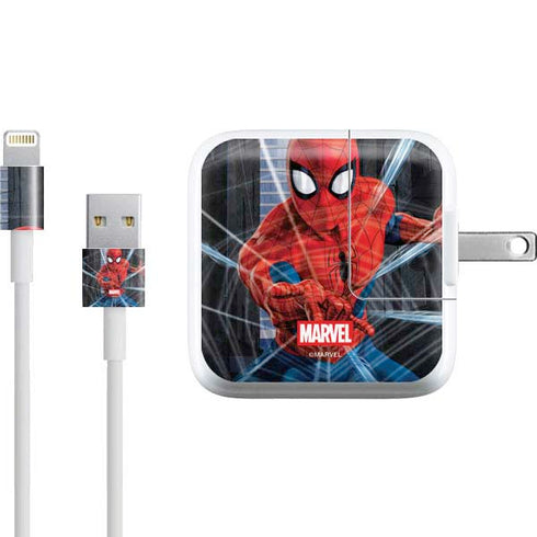 Marvel Spiderman Web Throw iPad Charger (10W USB) Skin