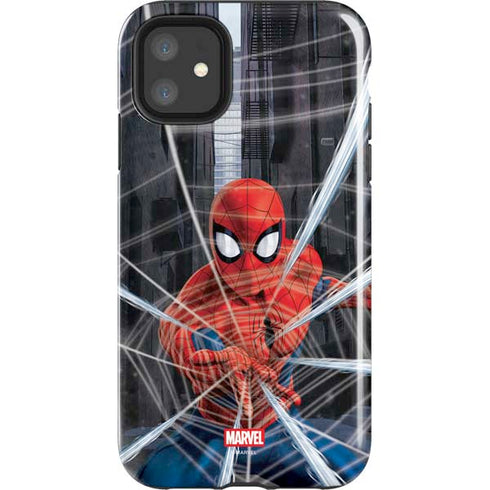 Marvel Spiderman Web Throw iPhone 11 Impact Case
