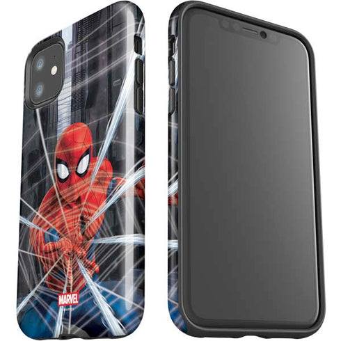 Marvel Spiderman Web Throw iPhone 11 Impact Case