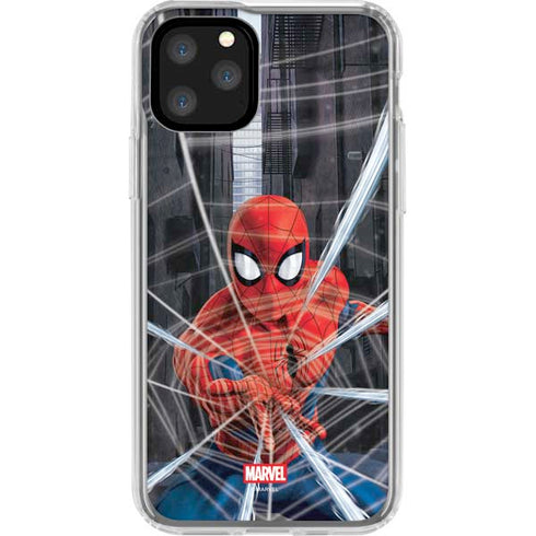 Marvel Spiderman Web Throw iPhone 11 Pro Clear Case