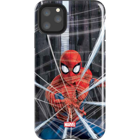 Marvel Spiderman Web Throw iPhone Cases
