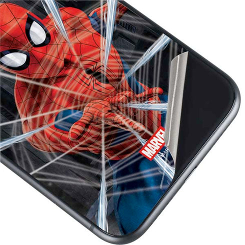Marvel Spiderman Web Throw iPhone 11 Skin