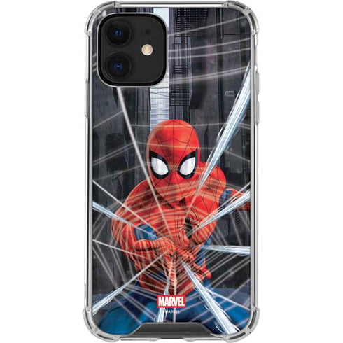 Marvel Spiderman Web Throw iPhone 12 Mini Clear Case