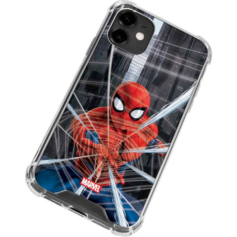 Marvel Spiderman Web Throw iPhone 12 Mini Clear Case
