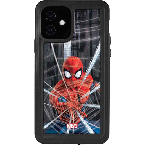 Marvel Spiderman Web Throw iPhone 12 Waterproof Case