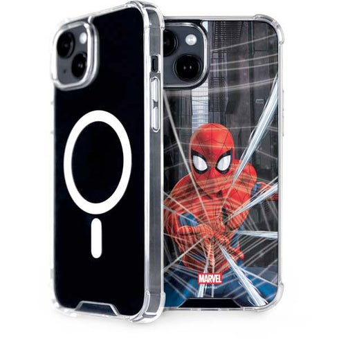 Marvel Spiderman Web Throw iPhone 13 MagSafe Case