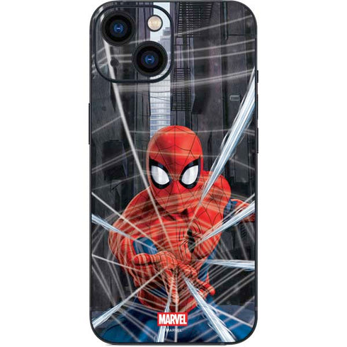 Marvel Spiderman Web Throw iPhone 13 Mini Skin