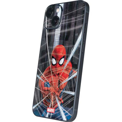 Marvel Spiderman Web Throw iPhone 13 Skin