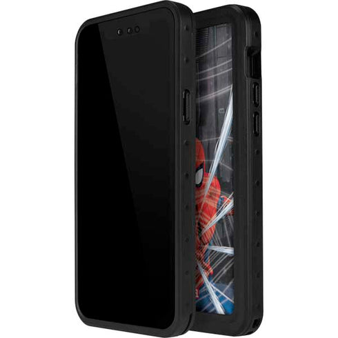 Marvel Spiderman Web Throw iPhone 14 Pro Max Waterproof Case