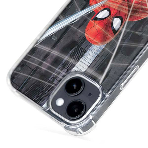 Marvel Spiderman Web Throw iPhone 15 MagSafe Case