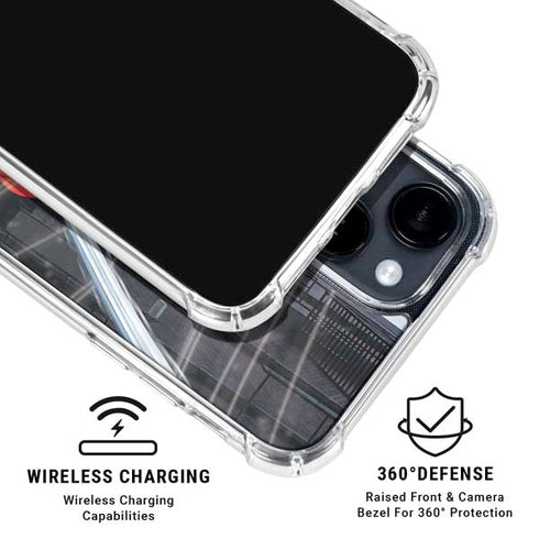 Marvel Spiderman Web Throw iPhone 15 Plus Clear Case