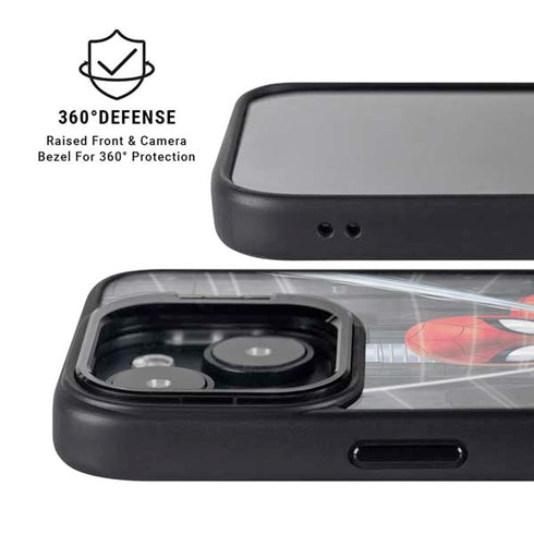 Marvel Spiderman Web Throw iPhone 15 Plus Kickstand Case