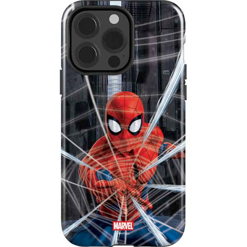 Marvel Spiderman Web Throw iPhone 15 Pro Impact Case
