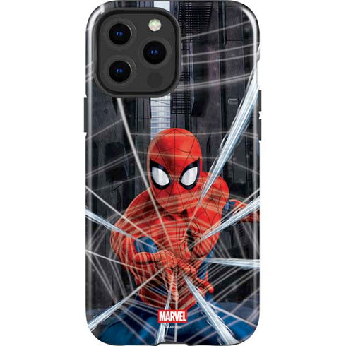 Marvel Spiderman Web Throw iPhone 15 Pro Max Impact Case