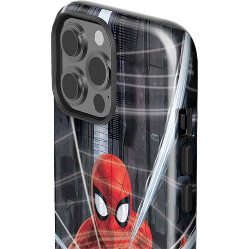 Marvel Spiderman Web Throw iPhone 15 Pro Max Impact Case
