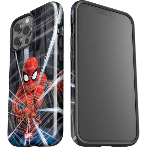 Marvel Spiderman Web Throw iPhone 15 Pro Max Impact Case