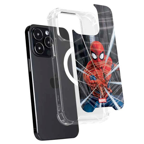 Marvel Spiderman Web Throw iPhone 15 Pro Max MagSafe Case