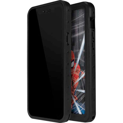 Marvel Spiderman Web Throw iPhone 15 Pro Waterproof Case