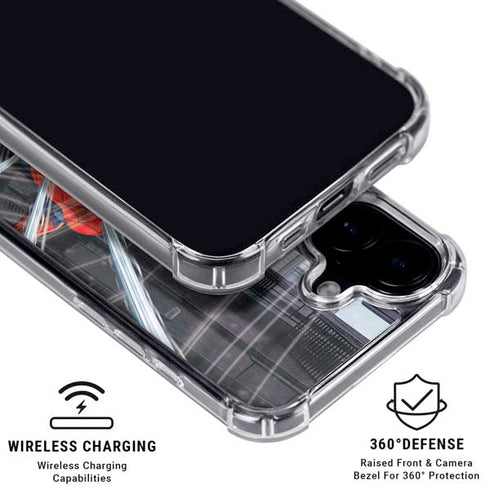 Marvel Spiderman Web Throw iPhone 16 Plus Clear Case