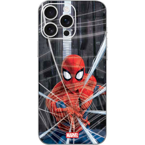 Marvel Spiderman Web Throw iPhone 16 Pro Max Skin