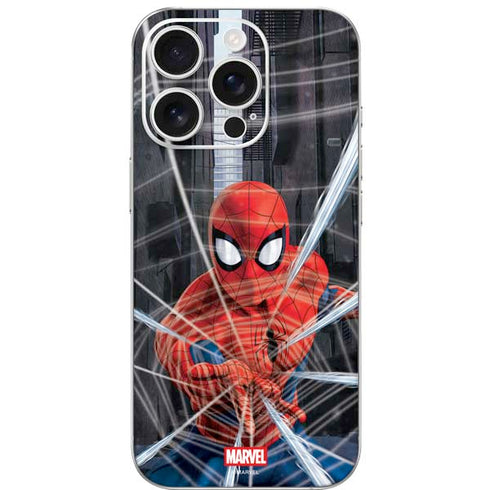 Marvel Spiderman Web Throw iPhone 16 Pro Skin