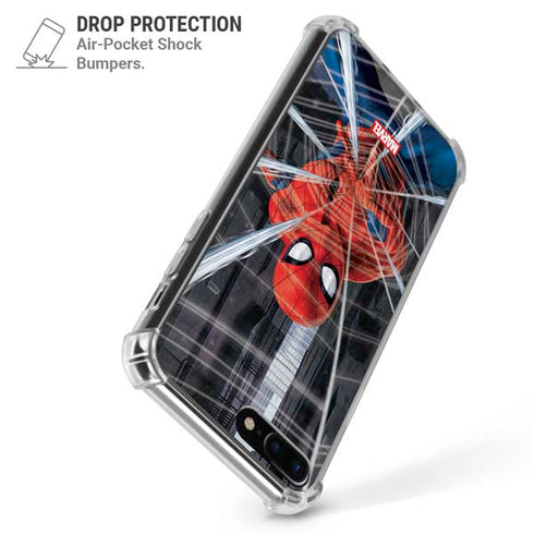 Marvel Spiderman Web Throw iPhone 7/8 Plus Clear Case