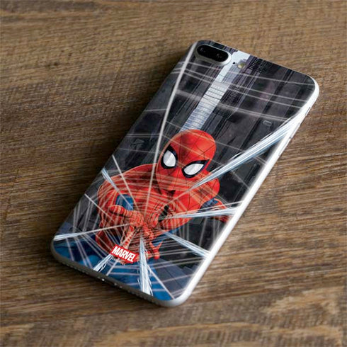 Marvel Spiderman Web Throw iPhone 7 Plus Skin
