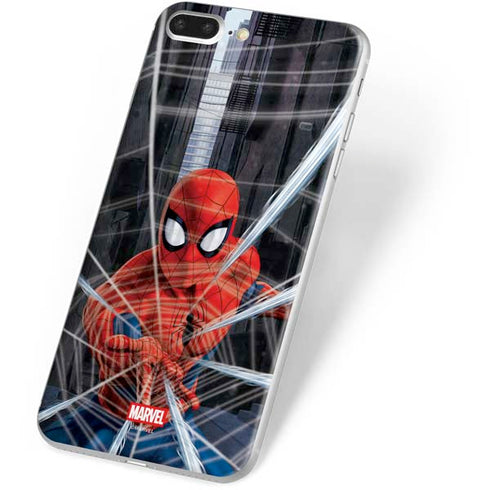 Marvel Spiderman Web Throw iPhone 8 Plus Skin